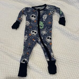 Little Sleepies Navy nightmare before Christmas One Piece